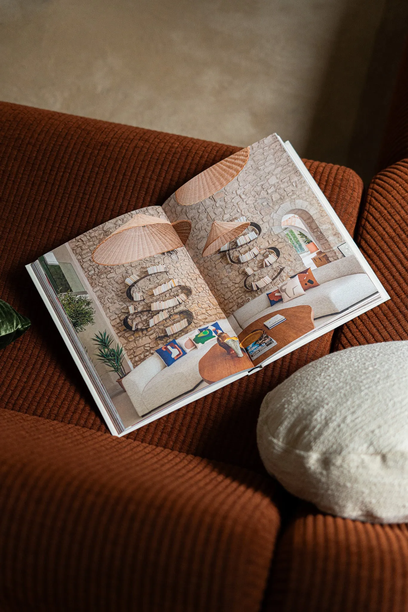 Iconic Books volumes spread across a wooden surface