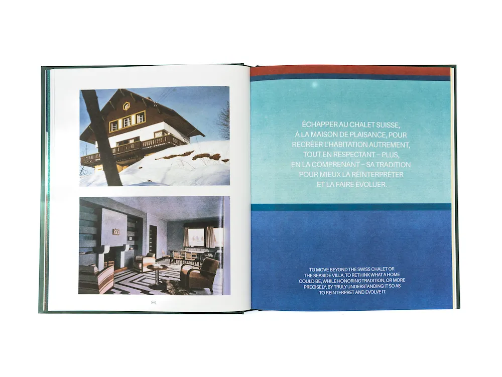 Spreads from the Le Chalet du Skieur monograph